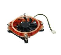 Fegtrtyoa All-Coppe CPU Radiator HTPC Chassis Silent Fan CPU Temperature Control Ultra-Thin Radiator Mini Chassis Easy to Use A