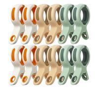 Fegtrtyoa Beach Towel Clips for Chairs, Cruise, Pool Large Plastic Clothespins Sheet Fixer in 3 Bright Colors
