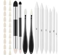 Fegtrtyoa Blending Stumps for Drawing Blendings Sticks Drawing Art Blenders for Student Artist Charcoal Sketch