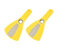 Fegtrtyoa Bottle Opener Grater Two in One Tool, Vegetable Grater, Beer Cap Opener Kitchen Helper Gift Yellow