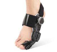 Fegtrtyoa Bunion Corrector Knob Adjustable Bunion Relief Splint Comfortable Toe Straightener with Silicone Pad Black