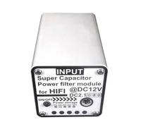 Fegtrtyoa Capacitor Filtering 12V3F Version Power Filter DC2.1 Input Output for HiFi Audio Video Equipment Amp Amplifier