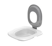 Fegtrtyoa Cat Toilet Training Kit, Universal Reusable Cat Toilet Trainer, Cat Toilet Training Seat Tool for Pet Cleaning Gray