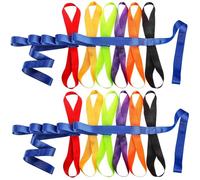 Fegtrtyoa Children' S Safety Walking Ropes 2 Pack with 12 Colorful Handles, Outdoor Daycare Rope for Preschool Teachers