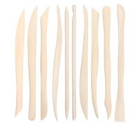 Fegtrtyoa Clay Modeling Tools,6.2" Smooth Double Ended 50PCS Wooden Clay Sculpting Tools,Polymer Clays Tool Sculpting