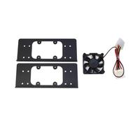 Fegtrtyoa Computer Case Built-in Hard Disk Bracket Metal 3.5Inch Hard Disk Superimposed Expansion Can Be Installed Cooling Fan Easy to Use