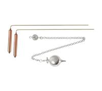 Fegtrtyoa Copper Dowsing Rod 2Pcs Divining Rods with Pendant, Copper Divining Rods Metal Detector for Divination/Treasure Tools