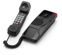 Fegtrtyoa Corded Landline Phone Telehone with SOS Emergency Button Wall Mountable American Telephone Black