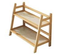Fegtrtyoa Double Layer Desktop Organizer Shelf 2 Tiers Space-Saving for Office Kitchen Cup Holder Storage Rack
