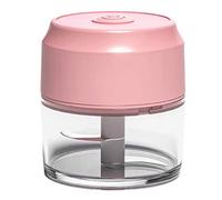 Fegtrtyoa Electric Mini Wireless Garlic Machine Chopper,Small Food Vegetable Processor Masher Blender for Ginger Chili Veggie,Pink