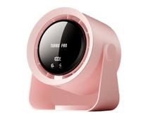 Fegtrtyoa Electric Turbo Fan Wireless Cool Air Circulator Fan USB Rechargeable Desktop Wall Ceiling Fan Cool Air Ventilator,B