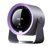 Fegtrtyoa Electric Turbo Fan Wireless Cool Air Circulator Fan USB Rechargeable Desktop Wall Ceiling Fan Cool Air Ventilator,A