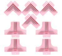 Fegtrtyoa Enduring Corner Guide for Chipboard Box- Right Angle Clamp Tool 8Pcs for 1mm 1.5mm 2mm and 3mm Thicknesses Paper Holding Pink