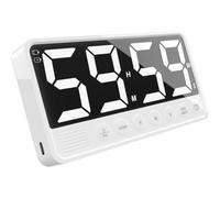 Fegtrtyoa Extra-Large Digital Display Timer for Kitchen, Rechargeable Count Down/Up Function, Magnetic Stand, White Color for Cooking Home Gym