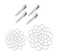 Fegtrtyoa Flower Arranger Holder, Floral Arrangement Holder Bouquet Twister Reusable Flower Lid Supplies for Plant Fixation Silver