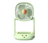 Fegtrtyoa Folding Wall Mounted Small Fan, Office Desktop Home Desktop Portable Small Electric Fan, Quiet Air Circulator Fan,Green