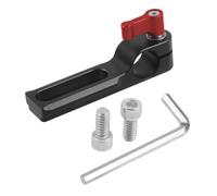 Fegtrtyoa For Cheese Plate Top Handle Grip Rail Support 15mm Rod Rail Clamp Mount Railblock Camera Cage Rig 15mm Rail Follow Focus Red