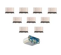 Fegtrtyoa For PCB Soldering USB Connector Type-C Female Jack 10Pcs 5Pin SMD SMT Type-C Socket Charging Port DIY Repair Adapter