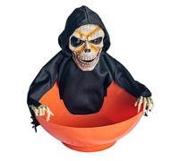 Fegtrtyoa Halloween Candy Bowl Candy Dish with Motion Halloween Candy Bowl Ghost Fruit Bowls with Light Up Eyes and Creepy Sound C