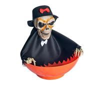 Fegtrtyoa Halloween Candy Bowl Candy Dish with Motion Halloween Candy Bowl Ghost Fruit Bowls with Light Up Eyes and Creepy Sound D