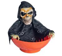 Fegtrtyoa Halloween Candy Bowl Candy Dish with Motion Halloween Candy Bowl Ghost Fruit Bowls with Light Up Eyes and Creepy Sound F
