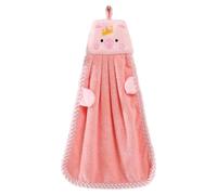 Fegtrtyoa Hand Towel for Kitchen Bathroom Coral Velvet Microfiber Quick Dry Absorbent Cleaning Cloths Home Bath Terry Towels-Pink