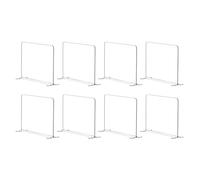 Fegtrtyoa Home 8 Pack Acrylic Shelf Dividers for Closet Organization - Closets Shelf and Closet Separator for Storage