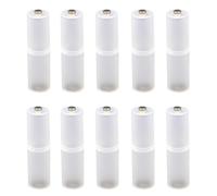 Fegtrtyoa Hot AAA to AA Dry Battery Adapter 10Pcs Li-Ion Converter Portable Battery Holder Case Switcher Battery Storage Box