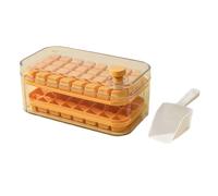 Fegtrtyoa Household Ice Maker Artifact Ice Tray Ice Box Large Large Capacity Ice Maker Orange