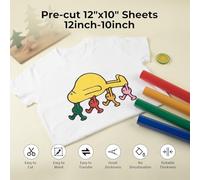 Fegtrtyoa HTV Heat Transfer Vinyl, 18-Pack Variety Pack Featuring Glitter, Chameleon& PU Iron on Vinyl for T-Shirt Customization