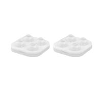 Fegtrtyoa Ice Ball Maker Large 6.5cm 3D Big Round Sphere High Balls Ice Shape Mold Tray for Whiskey Cocktail Bar Tools White