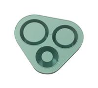 Fegtrtyoa Ice-Cube Tray with Lid for 30 40Oz Tumblers 3 Hollow Cylinder Ice-Cube Molds for Mug Reusable Ice-Cube Tray for Drinks, Easy Install D