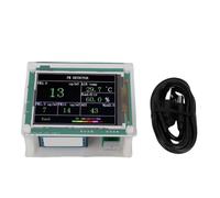 Fegtrtyoa Indoor Air Quality Sensor PM1.0 PM2.5 PM10.0 Temperature Humidity Detection Detector 2.8" TFT Display Environmental Tester