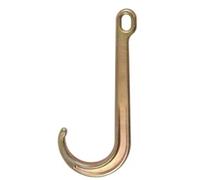 Fegtrtyoa J-Type Large Opening Hook 15-Inch Tow Truck Lifting Hook J-Type Wide Mouth Long Hook