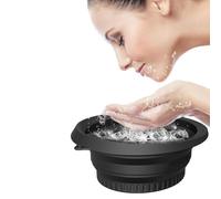 Fegtrtyoa Large Silicone Bowl for Face Ice Bath with Built-in Icetray,Foldable and Hanging Design for Easy Storage Face Ice Bath