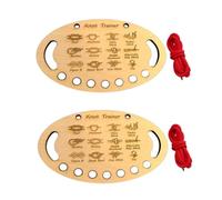 Fegtrtyoa Learn to Tie Knot Training Board Learn Knot Training Board Beginner Portable Outdoor Camping