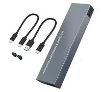 Fegtrtyoa M.2 Hard Disk NGFF NVME to Usb3.1gen2/Typec Solid State SSD Aluminum Alloy Dual Protocol Hard Disk Box