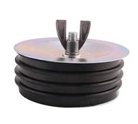 Fegtrtyoa Mechanical Test Plug 4Inch,Sturdy Sewer Cleanout Cap with Galvanized Screw and Wing Nut Fit for Most Pipe Sink Pool