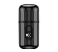 Fegtrtyoa Mini Electric Shaver Portable USB Rechargeable Shaver Pocket Travel Shaver Washable Portable Cordless Trimmer Black