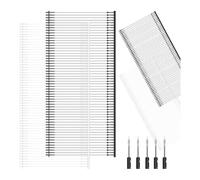 Fegtrtyoa Mini StitchGun Fasteners,2400Pcs Fixer TaggingGun Barbs Attachments with 5 Pcs Extra Fine Needles(Black/White, 2 Inch)