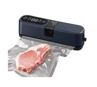 Fegtrtyoa Mini Wireless Automatic Vacuum Sealer Home Use Small Food Packaging Sealer Machine Automatic Vacuum Sealer Navy Blue