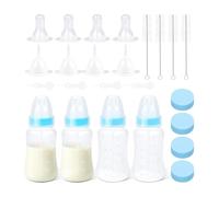 Fegtrtyoa Nursing Bottle for Puppies,Kittens 4oz-Puppy Kitten Hand Feeding Kit with Nipples Small Animal Supplies