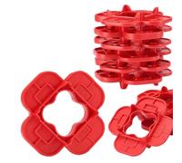 Fegtrtyoa Pack Decking Board Spacer Tool 4-in-1 Multi-Size(5/32", 3/16", 1/4", 5/16")-6 Piece Set for Composite,Pressure Treated Wood Red