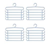 Fegtrtyoa Pants Rack Multifunctional Household Saving Space Multi Layer Trousers Hanger Pants Closet Color Clothes Peg 5 Layers D
