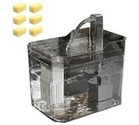 Fegtrtyoa Pet Friendly Automatic Water Dispenser for Cats Circulating Flowing Water Fountain Intelligent Filter System GRAY