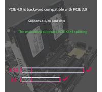 Fegtrtyoa PH46-2 Dual-Disk SFF8639 U.2 NVME and 2.5-Inch Hard Drive to PCIE4.0 Split Card