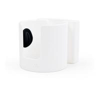 Fegtrtyoa PLA Water Cup Holder Bracket for Simulation Racing Flight Simulator Compatible Aluminum Alloy Frame Profile White
