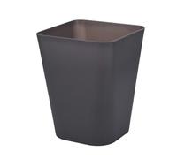 Fegtrtyoa Plain Uncovered Trash Can Household Large Trash Can Paper Basket Black Gray