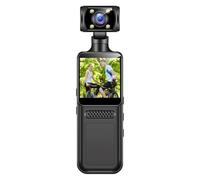 Fegtrtyoa Pocket Action Camera HD Mini Sports Camcorder 180 Degree Rotation Direct Recording Portable Motion Camera