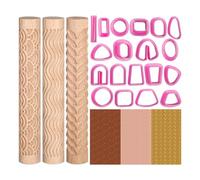 Fegtrtyoa Polymer Clay Cutter Polymer Clay Cutter High Quality Polymer Clay Cutter Wood for Making Earrings, Polymer Clay Roller Ceramic Sculpting Tools for DIY Handmaking